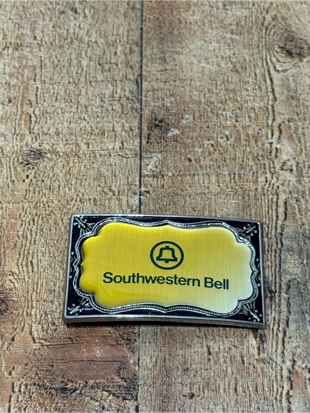 Southwestern Bell Finest Belt Buckle Telephone Lineman Award 1980s San Antonio